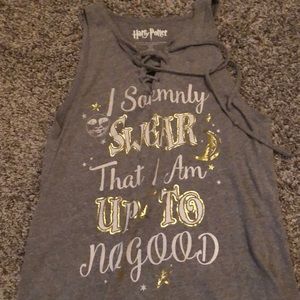 Gray Harry Potter tank top